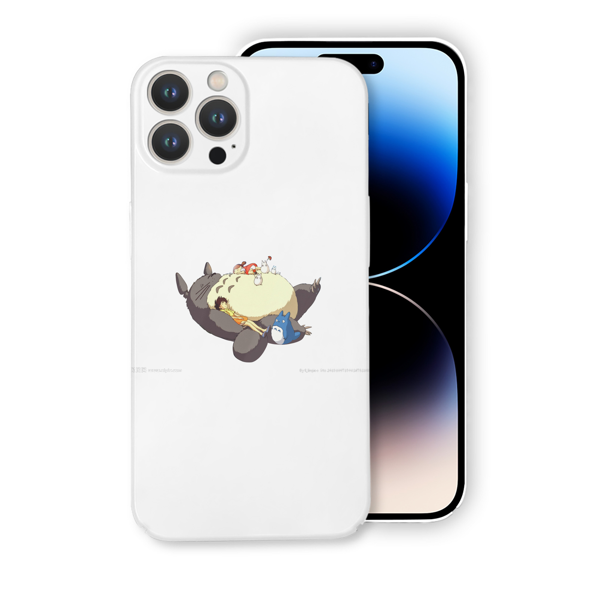 （画像用） となりのトトロ 草壁メイ 草壁サツキ My Neighbor Totoro Satsuki Kusakabe Mei Kusakabe 【iPhone 14シリーズ対応】ハードケース